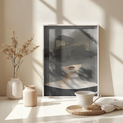 Lady In Hat No 2 - Poster / Art Print - interiör