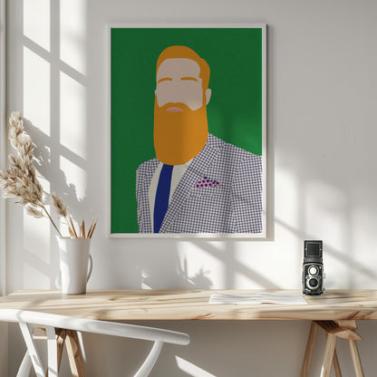 Men From Barber Shop - Poster / Art Print - interiör