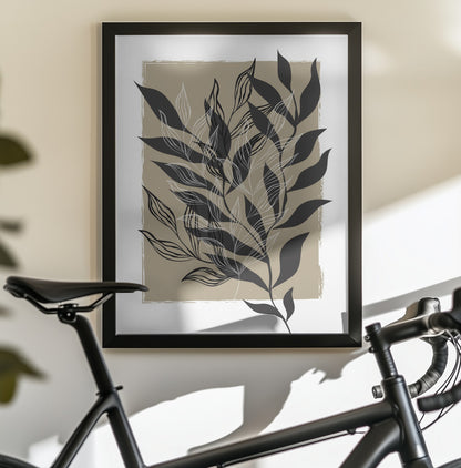 Black Seaweed - Poster / Art Print - interiör