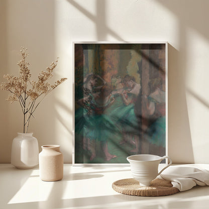 Dancers, Pink and Green - Poster / Art Print - interiör