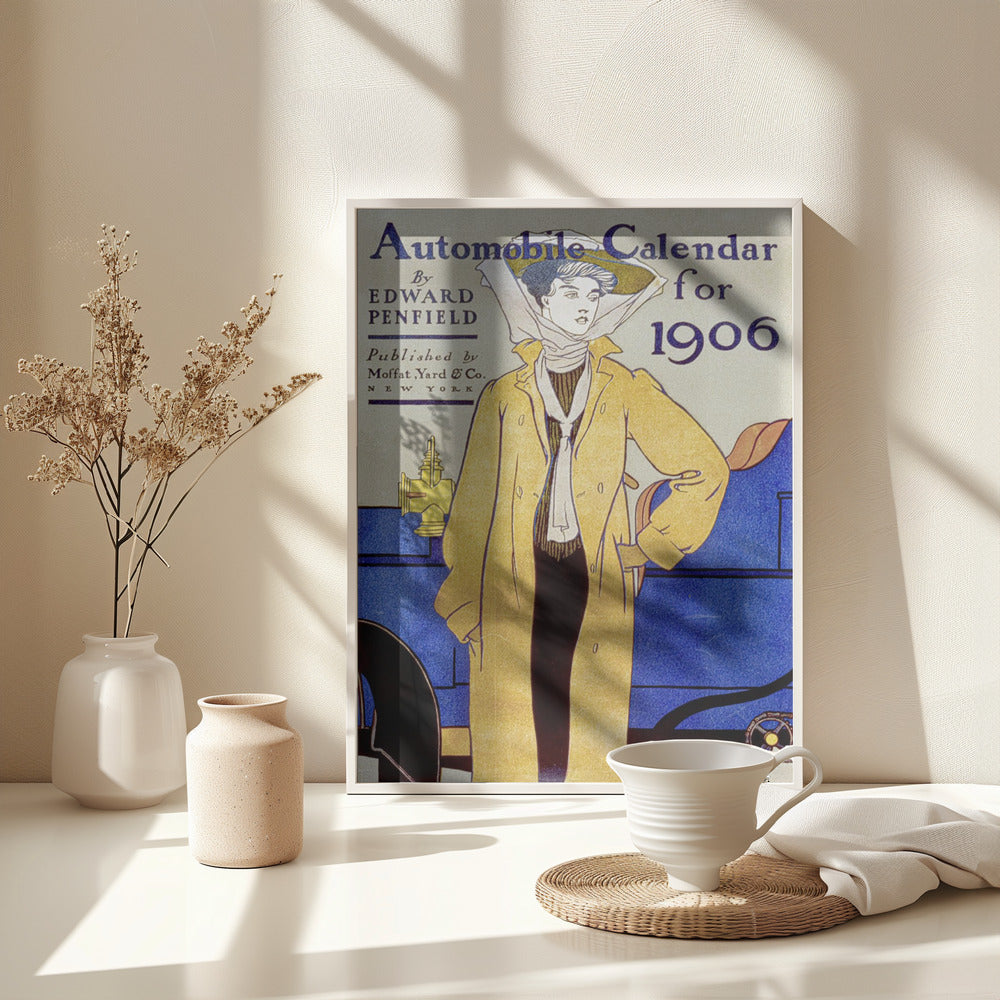Edward Penfield's Automobile Calendar for 1906 - Poster / Art Print - interiör