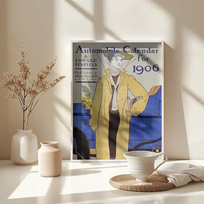 Edward Penfield's Automobile Calendar for 1906 - Poster / Art Print - interiör