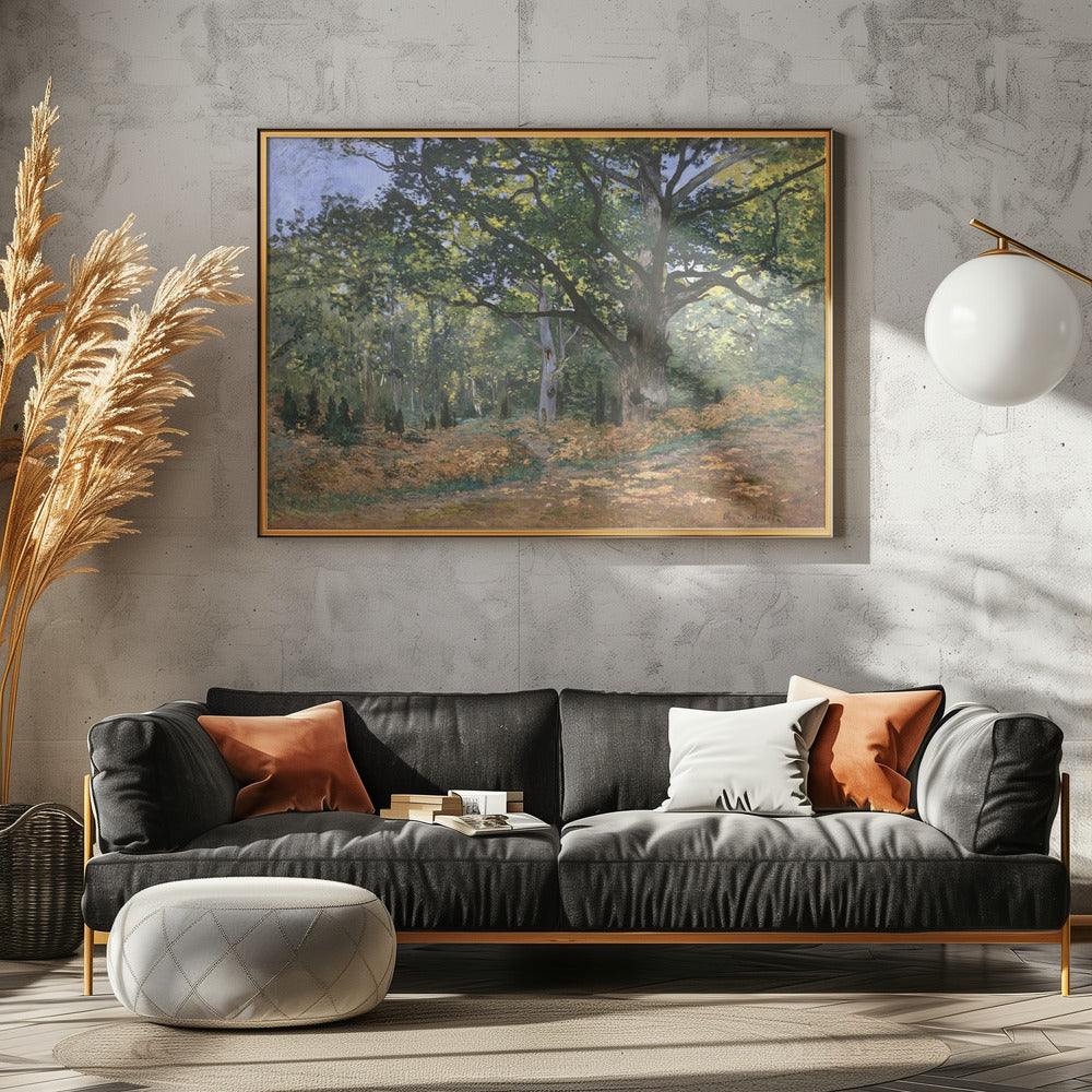 The Bodmer Oak, Fontainebleau Forest (1865) By Claude Monet - Poster / Art Print - interiör
