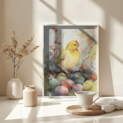 Happy Easter No 2 - Poster / Art Print - interiör