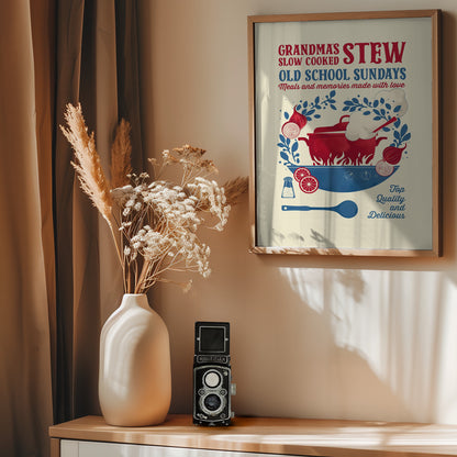 Grandmas Stew kitchen print - Poster / Art Print - interiör
