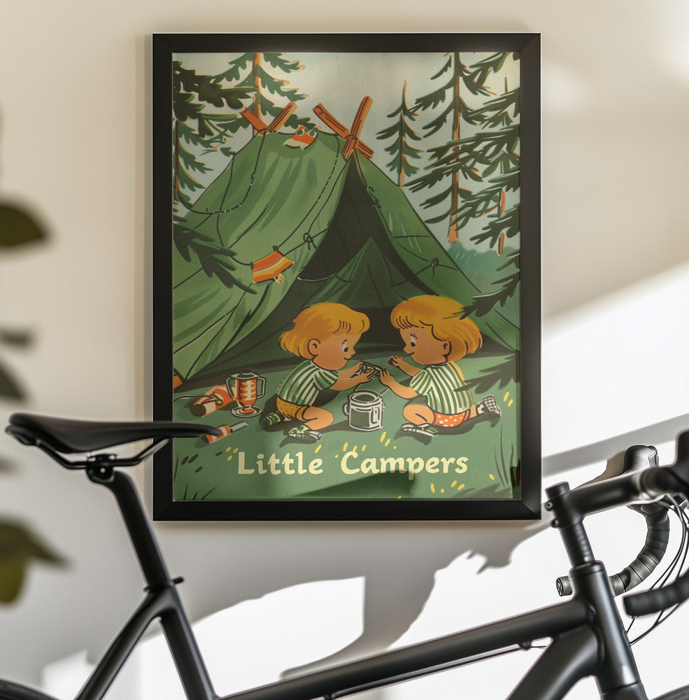 Little Campers Vintage Magazine - Poster / Art Print - interiör