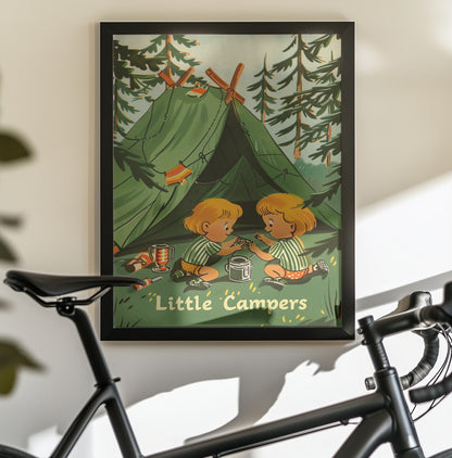 Little Campers Vintage Magazine - Poster / Art Print - interiör