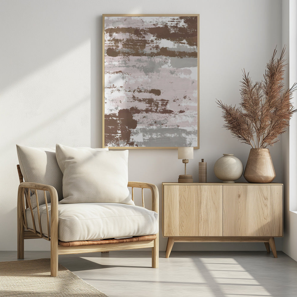 Abstract Mocha Paths - Poster / Art Print - interiör