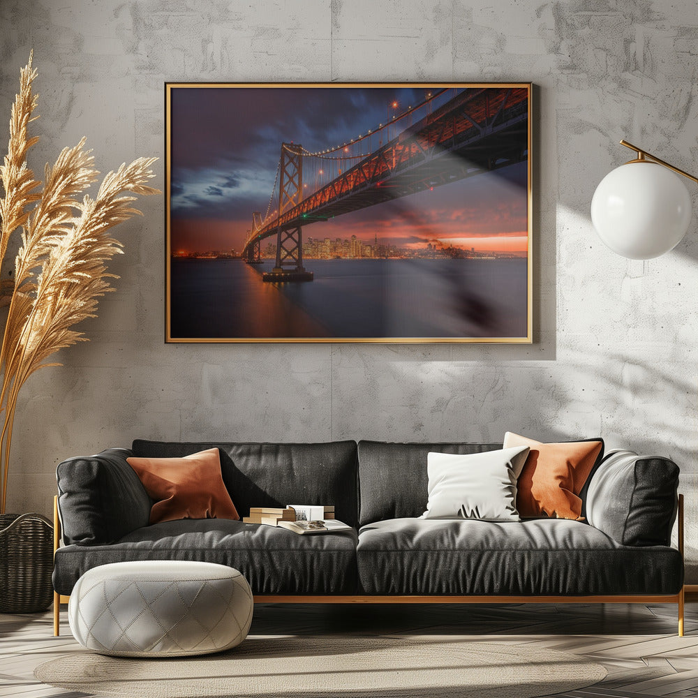 Fire over San Francisco - Poster / Art Print - interiör