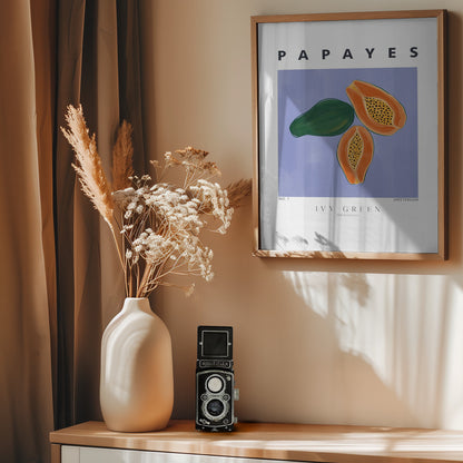Papayes - Poster / Art Print - interiör