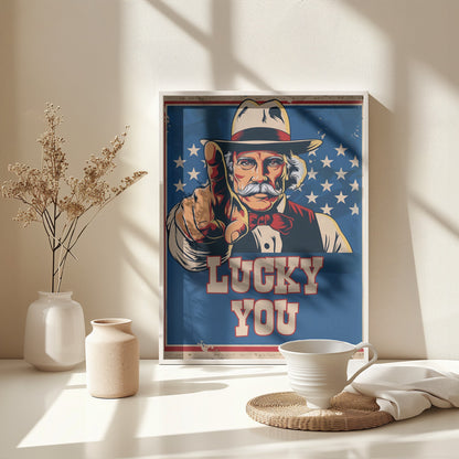 Lucky You - Poster / Art Print - interiör