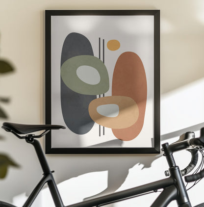 Geo Harmony Dance - Poster / Art Print - interiör