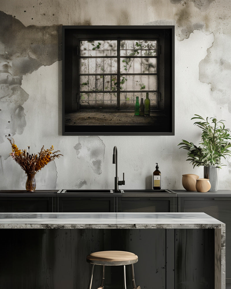 Still-Life with glass bottle - Poster / Art Print - interiör