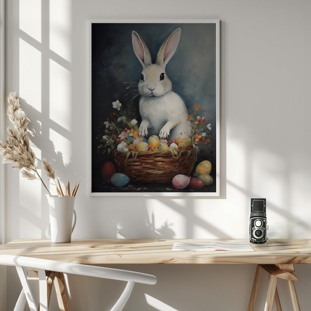 Happy Easter No 4 - Poster / Art Print - interiör