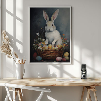 Happy Easter No 4 - Poster / Art Print - interiör