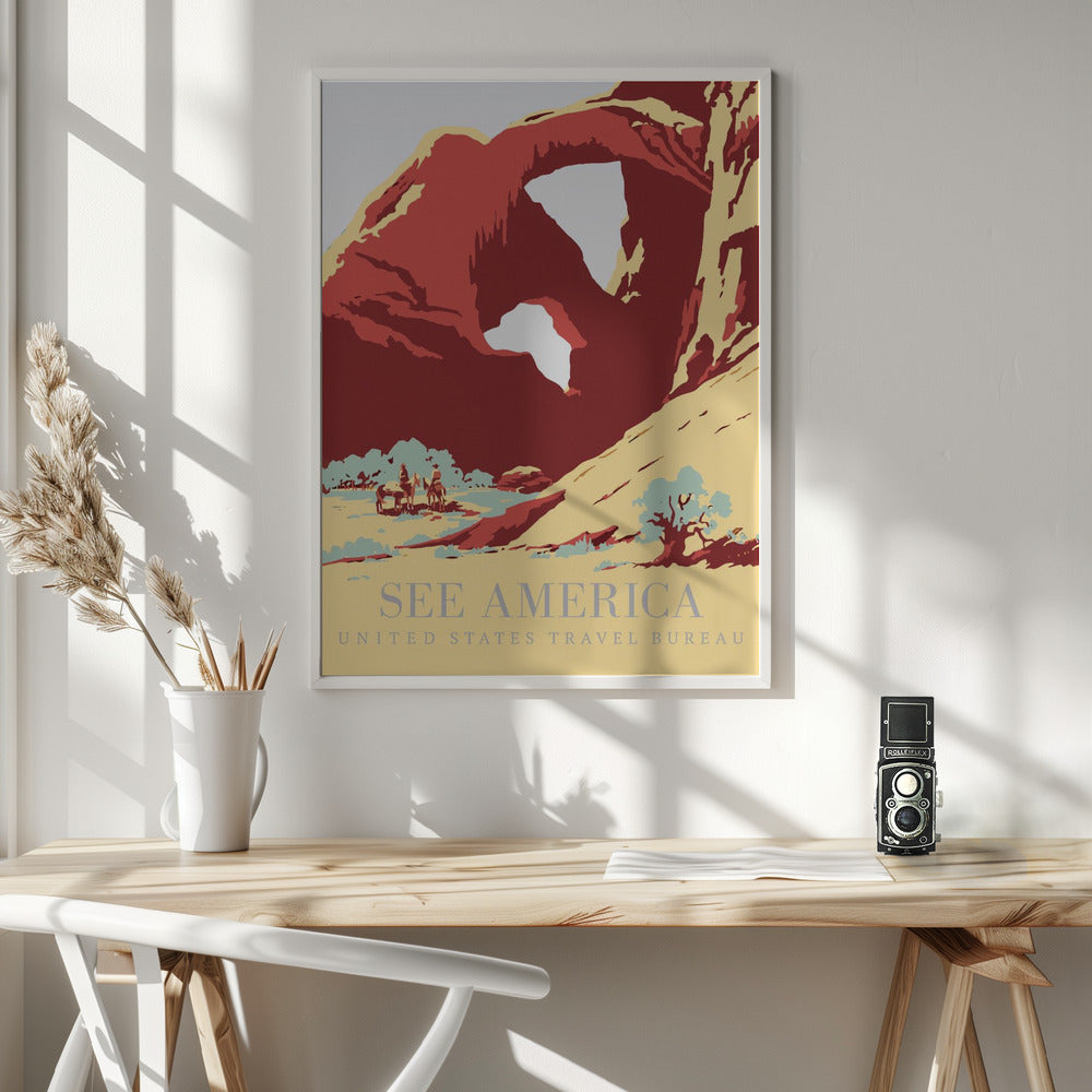 See America Poster - Poster / Art Print - interiör