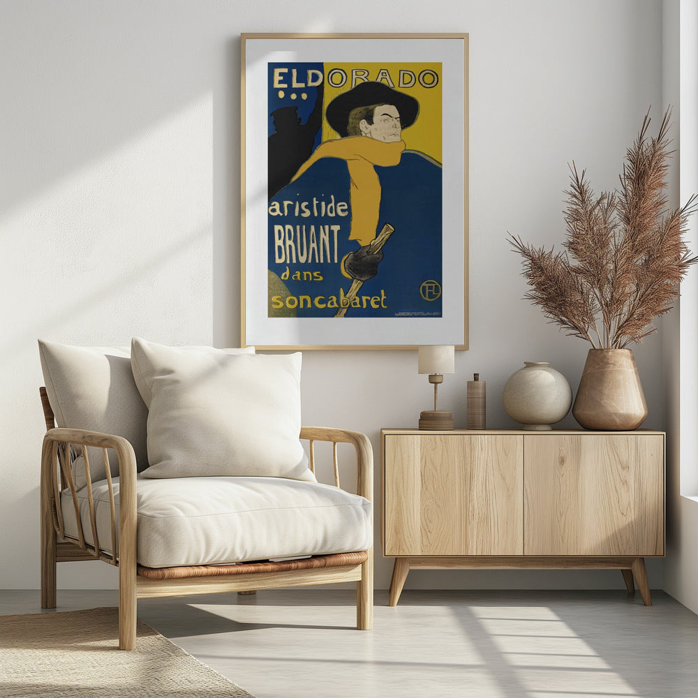 Les Ambassadeurs Aristide Bruant (1892) - Poster / Art Print - interiör