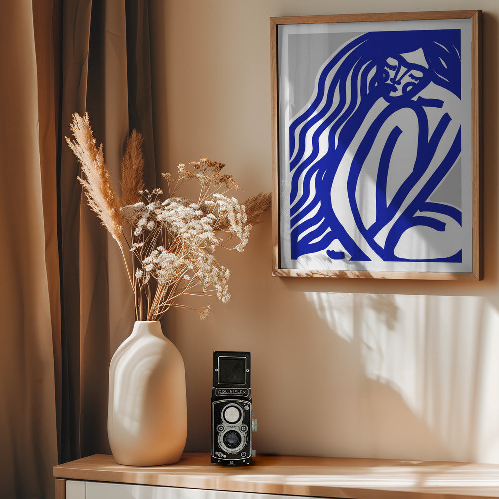 The Silence (Blue) - Poster / Art Print - interiör