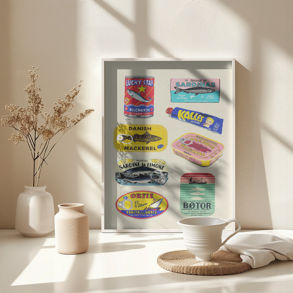 Canned Fish - Poster / Art Print - interiör