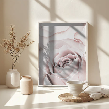 Pink Rose No 05 - Poster / Art Print - interiör