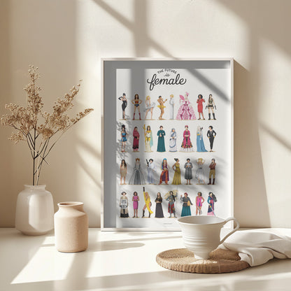 The Future is Female - Poster / Art Print - interiör