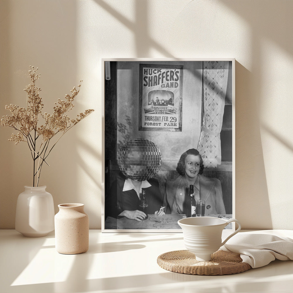 DISCO COLLAGE PARTY - Poster / Art Print - interiör