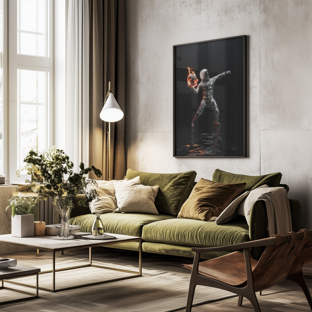 Planet Thrower - Poster / Art Print - interiör