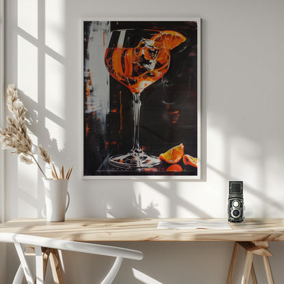 Aperol Spritz Dark Edition - Poster / Art Print - interiör