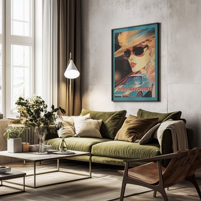 Fast Getaway - Poster / Art Print - interiör