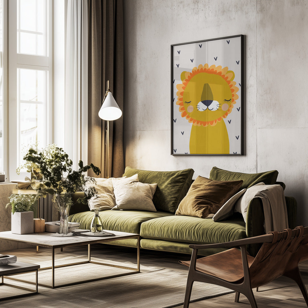 Little Lion - Poster / Art Print - interiör