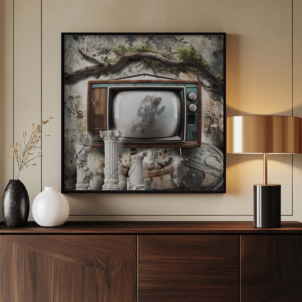 TV art 1 - Poster / Art Print - interiör