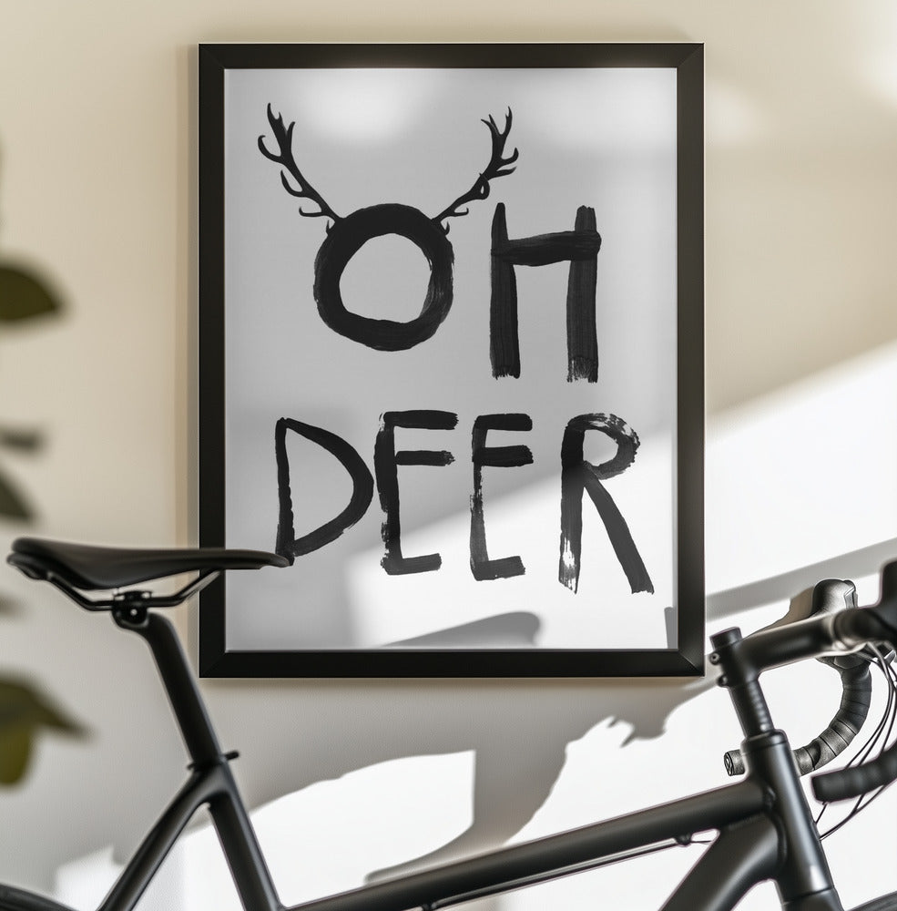 Oh Deer - Poster / Art Print - interiör