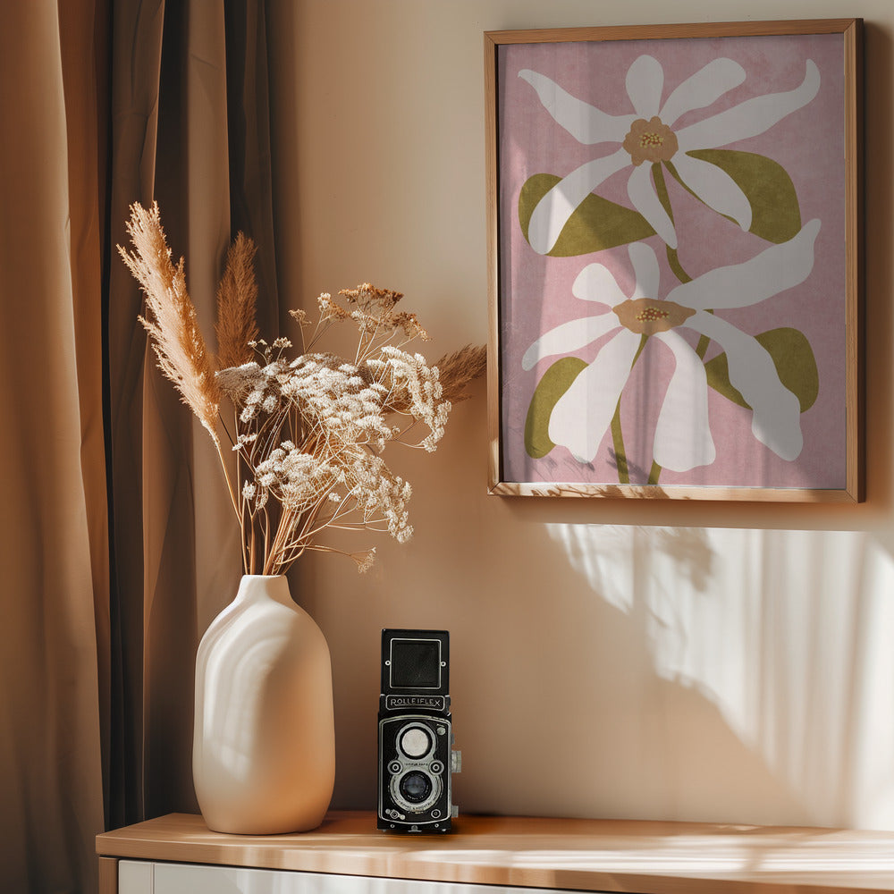 Abstract Flowers I - Poster / Art Print - interiör
