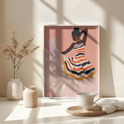 Dancing Amita No 2 - Poster / Art Print - interiör