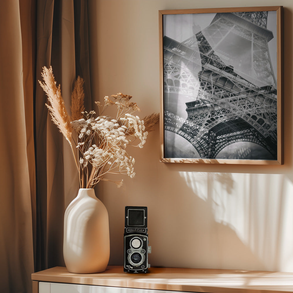 Eiffel Tower Double Exposure - Poster / Art Print - interiör