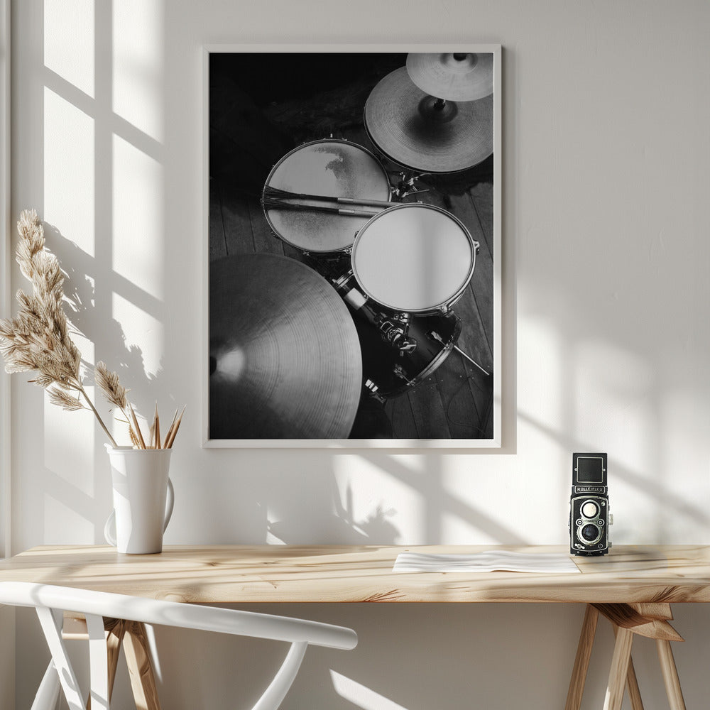 Drums - Poster / Art Print - interiör