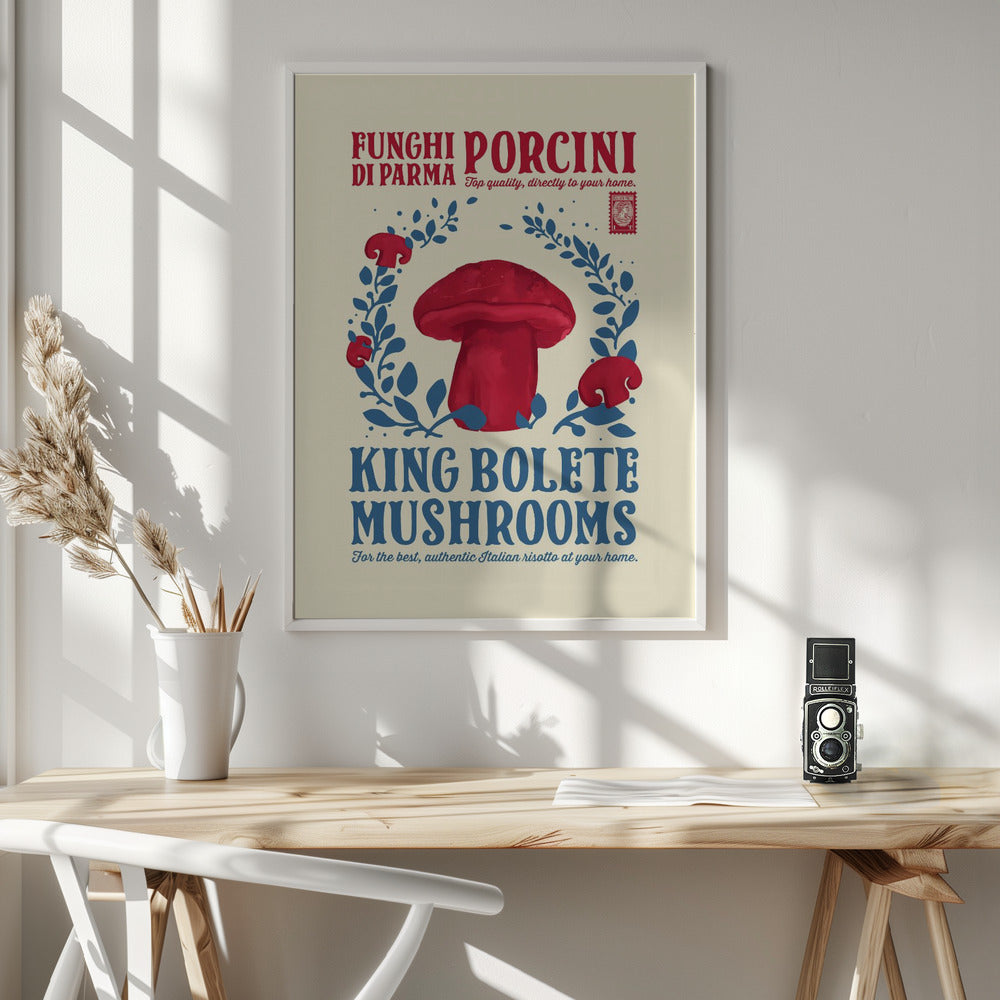 Porcini kitchen print - Poster / Art Print - interiör
