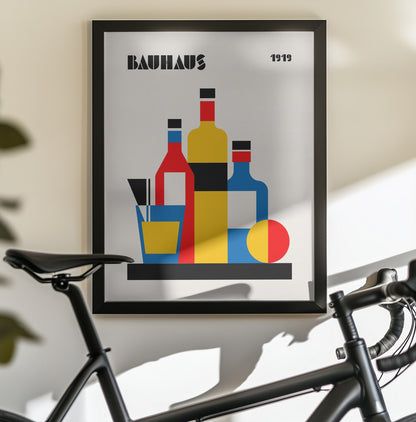 Bauhaus Wine Print - Poster / Art Print - interiör