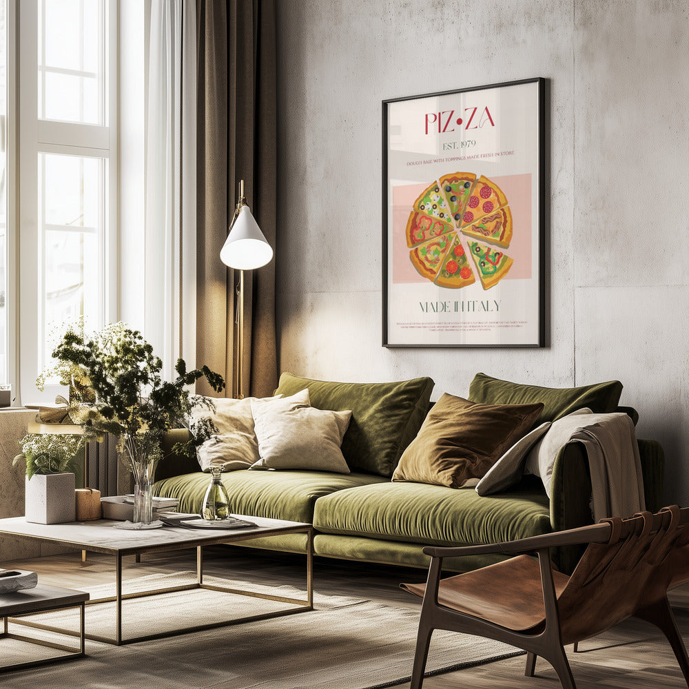 Pizza - Poster / Art Print - interiör