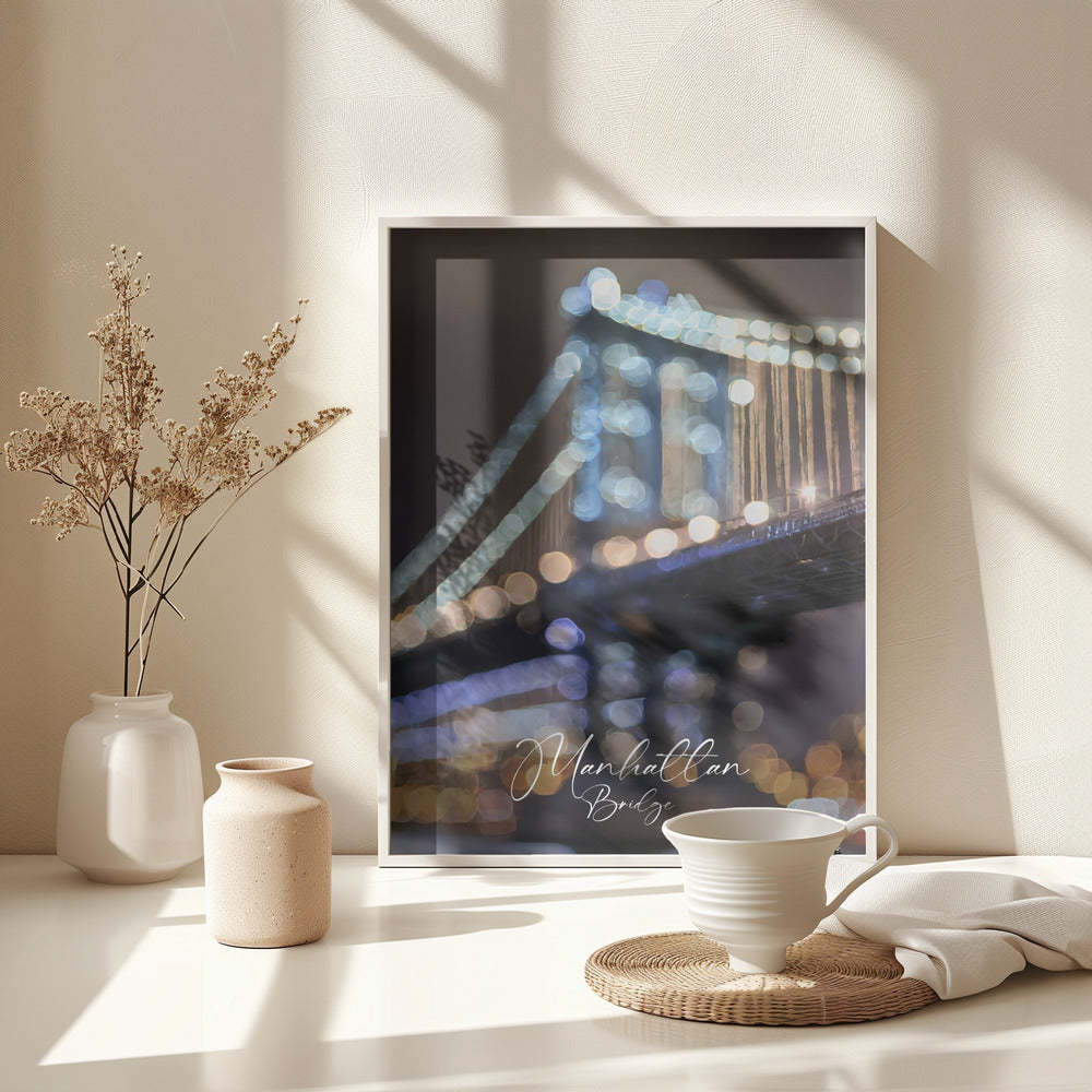 Manhattan Bridge - Poster / Art Print - interiör