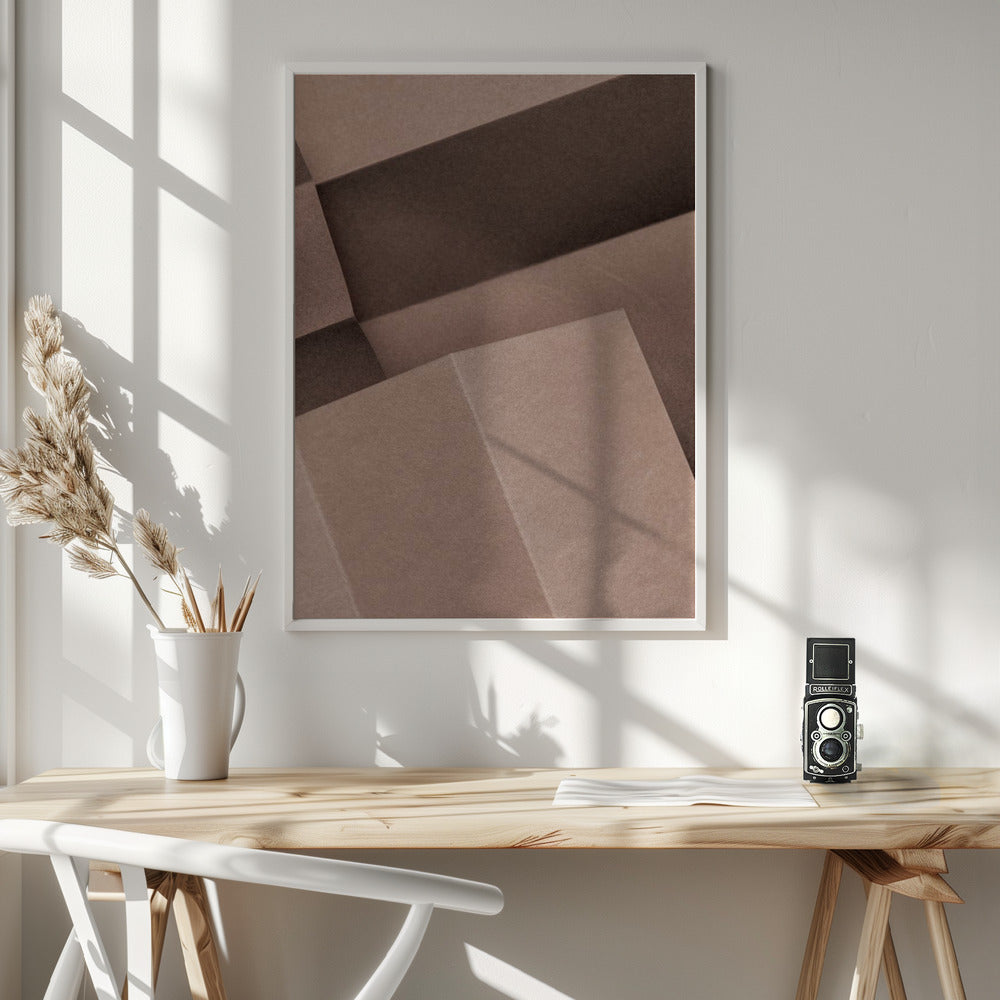 Papers and Shadows 4 - Poster / Art Print - interiör