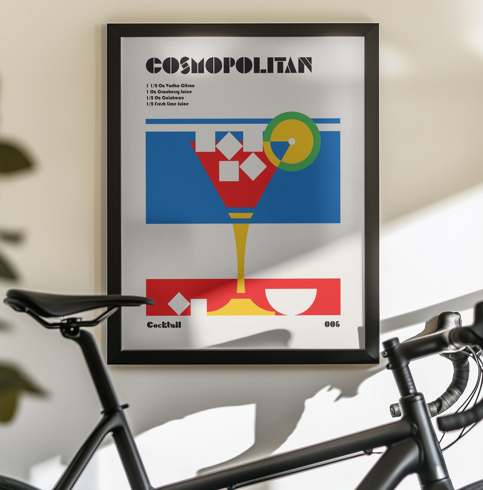 Cosmopolitan Bauhaus Cocktail - Poster / Art Print - interiör