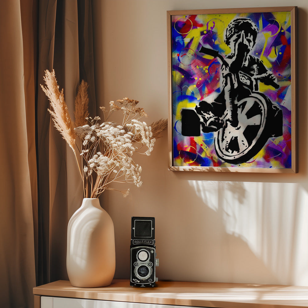 Fuck war - Poster / Art Print - interiör