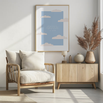 Blue Sky - Poster / Art Print - interiör
