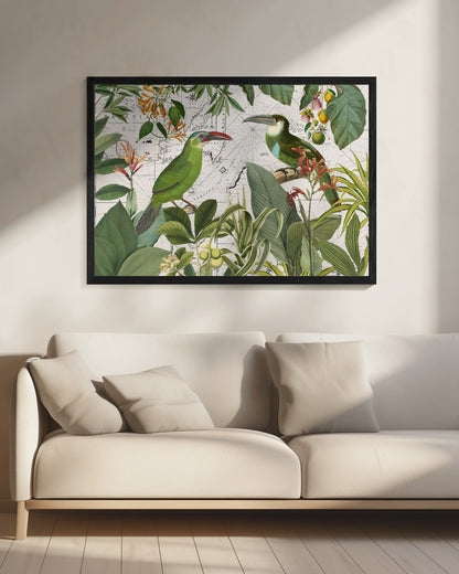 Parrots Nostalgic Journey 3 - Poster / Art Print - interiör