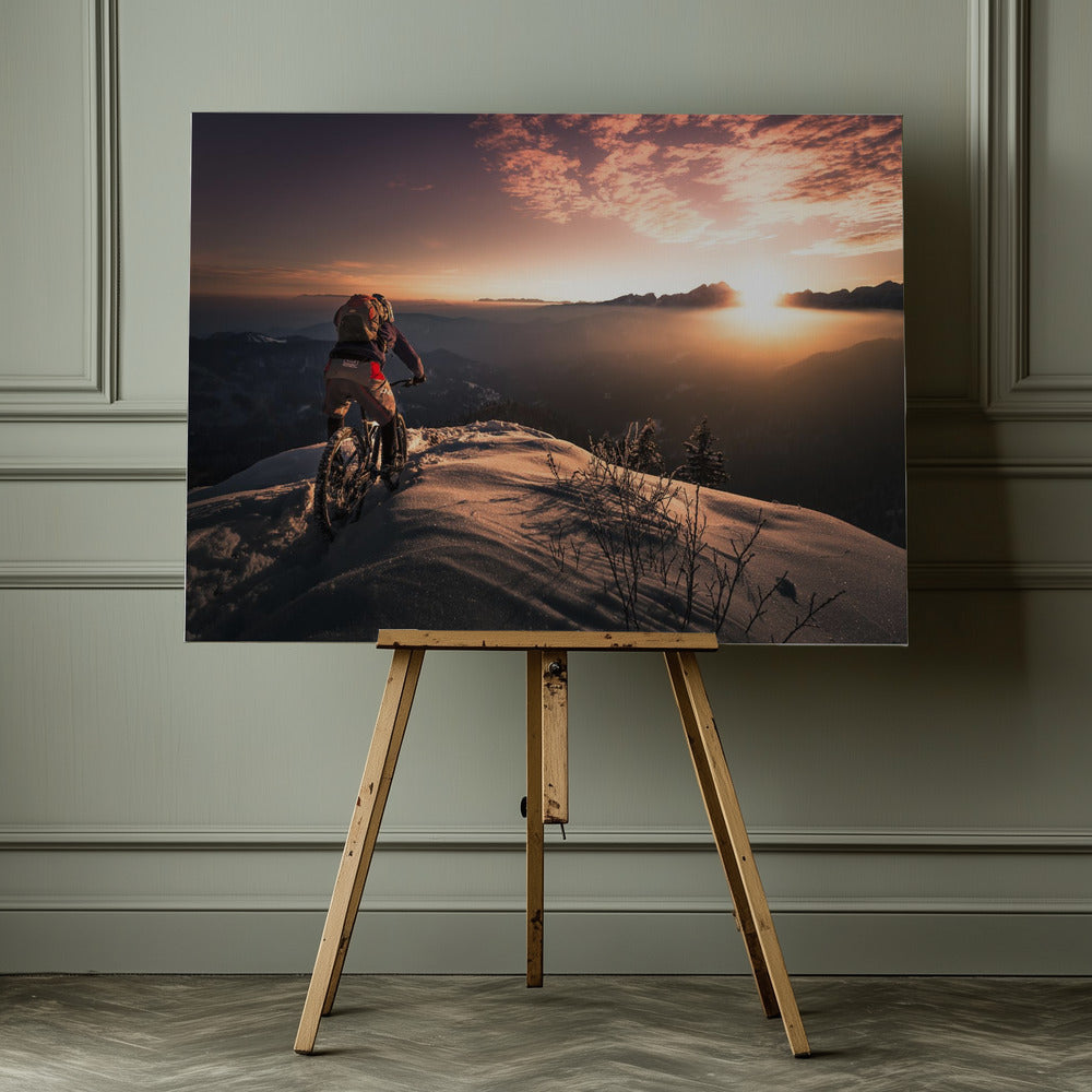 Winter shredding - Poster / Art Print - interiör