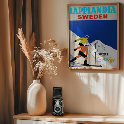Winter Tourism: Lapplandia Sweden - Poster / Art Print - interiör