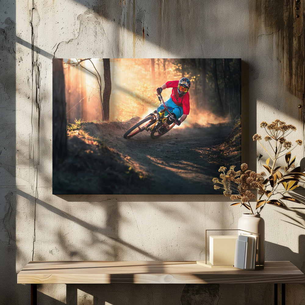 Golden Bermed Corner - Poster / Art Print - interiör