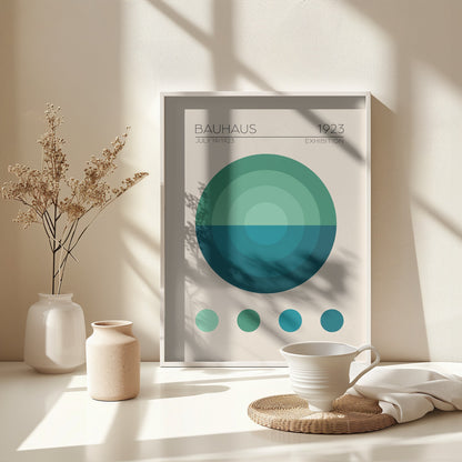Bauhaus Mavi Daire - Poster / Art Print - interiör