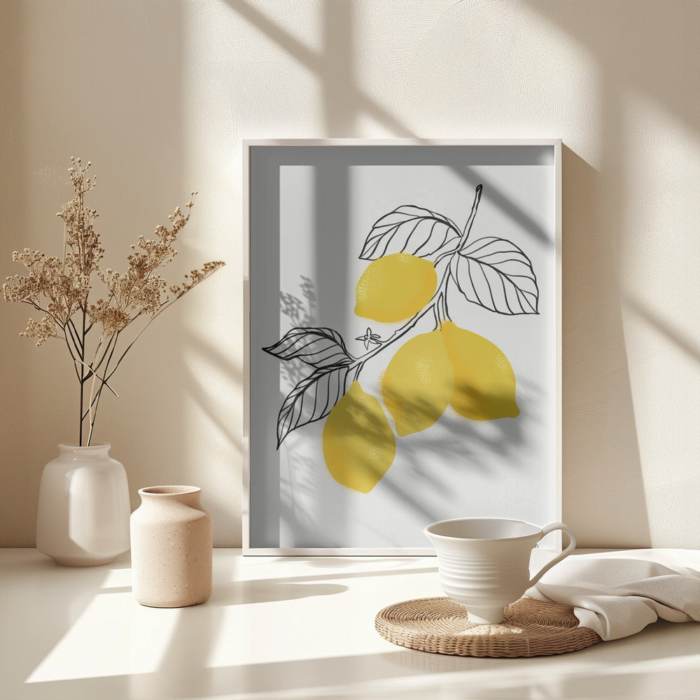 Lamya lemons - Poster / Art Print - interiör